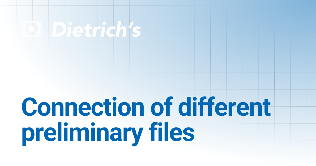 Connection of Different Precursor Files | Dietrich's Documentation