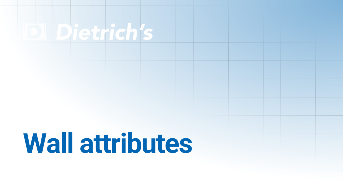 Wall Attributes | Dietrich's Documentation