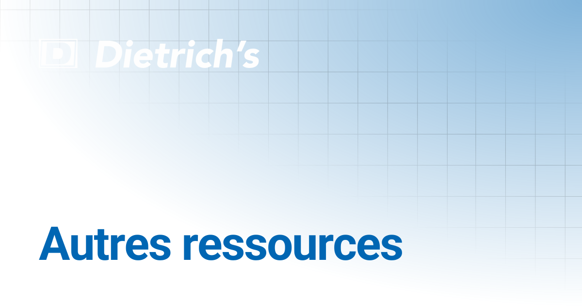 Autres ressources | Dietrich's Documentation