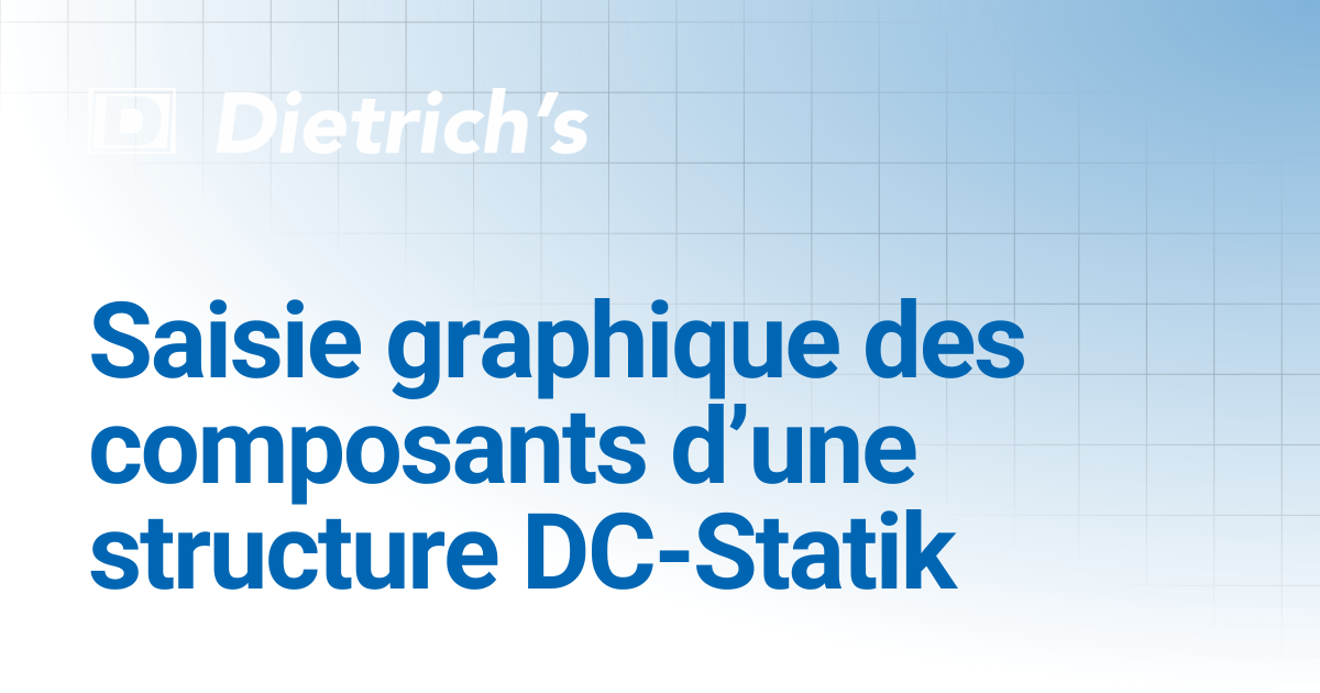 Saisie graphique des composants d’une structure DC-Statik | Tutorials ...